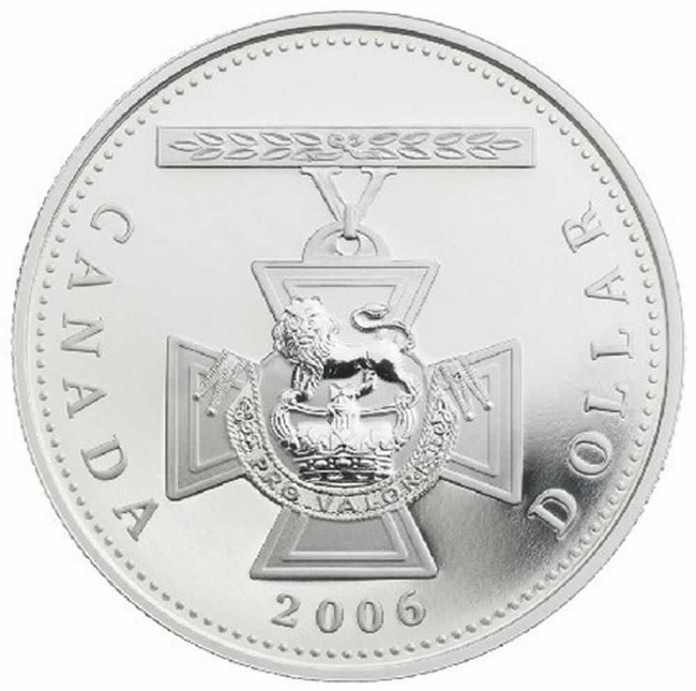 1 доллар 2006. Канада 1 доллар 2006. Серебряный доллар 2006. Монета the Victoria Cross.